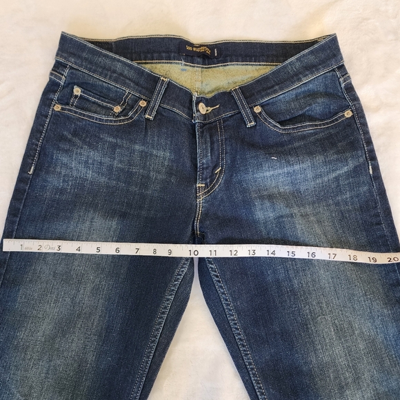 VINTAGE LEVI'S TOO SUPER LOW FLARE JEANS - Picture 6 of 11